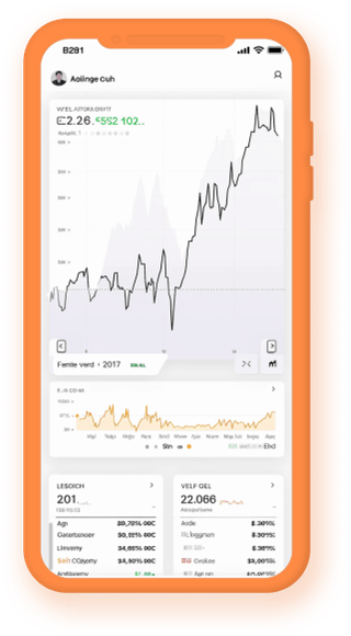 Application mobile de gestion de portefeuille présentant des données crypto actualisées en continu